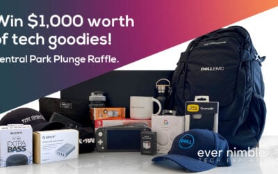 Win $1,000 worth of tech goodies in our Central Park Plunge Raffle!